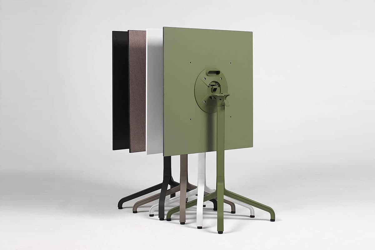 Стол складной квадратный Frasca Mini 70х70 антрацит