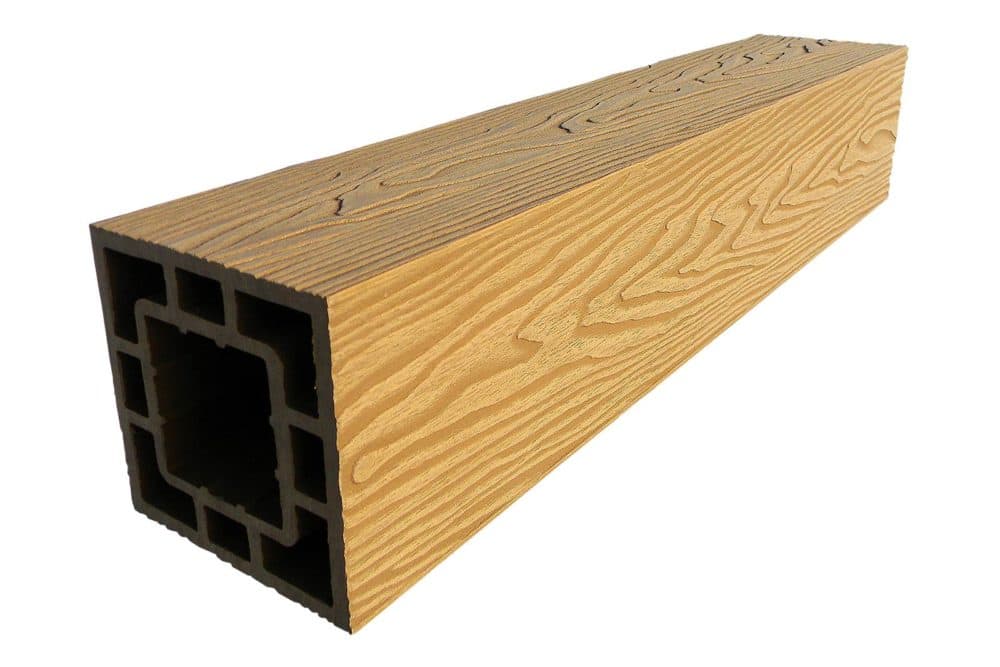 Столб опорный DeckLine 3D из ДПК (125х125х3000мм) бук