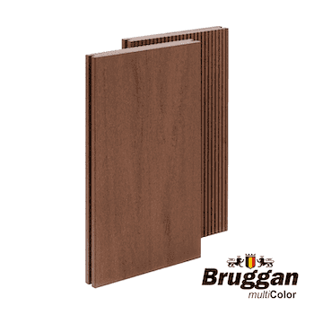 Террасная доска Bruggan Multicolor 160х19х3000мм Полнотелая Cedar