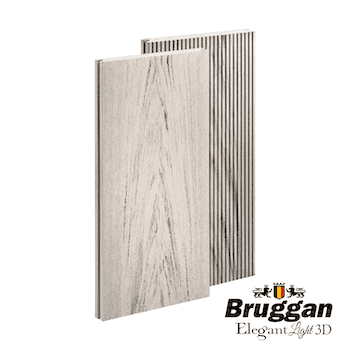 Террасная доска Bruggan Multicolor 160х19х3000мм Полнотелая Smoke White