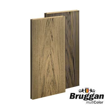 Террасная доска Bruggan Multicolor 130х19х2200мм Полнотелая Sand